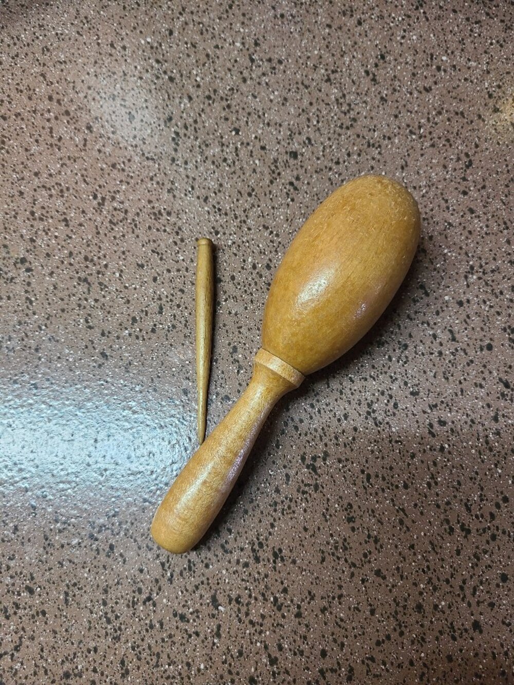 VTG Wood Darning Egg And Wood Fid Darning Tools